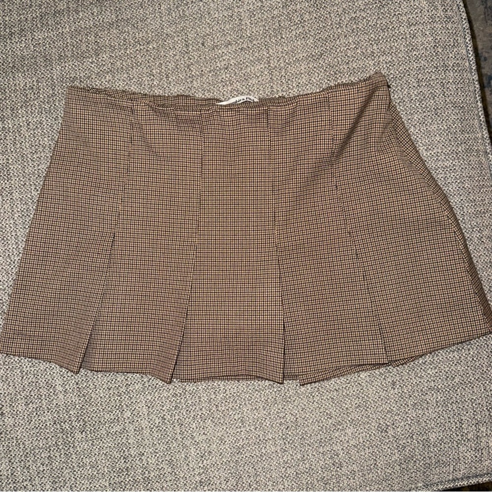 Plaid Brown Women's Skirt